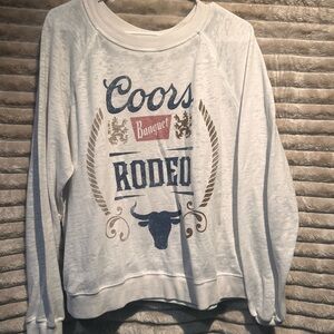BKE odd people coors banquet sweater